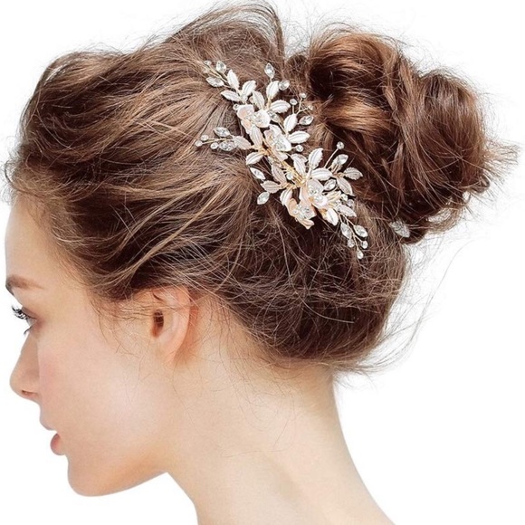Accessories - Rose Gold Flower Hair Clip